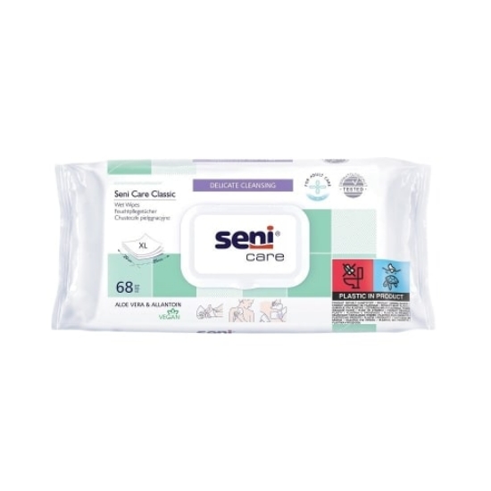 Picture of Skin Wet Wipes SENI CARE CLASSIC, 68 pcs