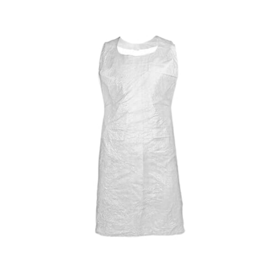 Изображение Одноразовый фартук PE 140×75 см, 60 мкм, белый