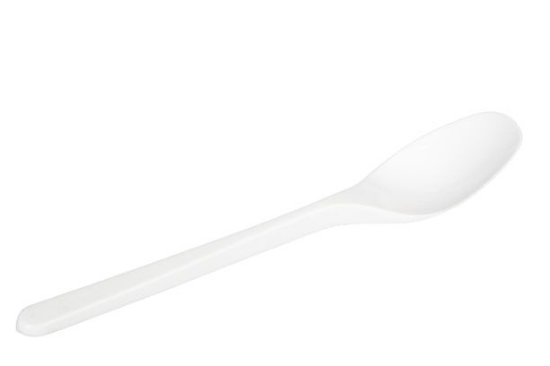 Изображение Многоразовые белые чайные ложки, 50 шт