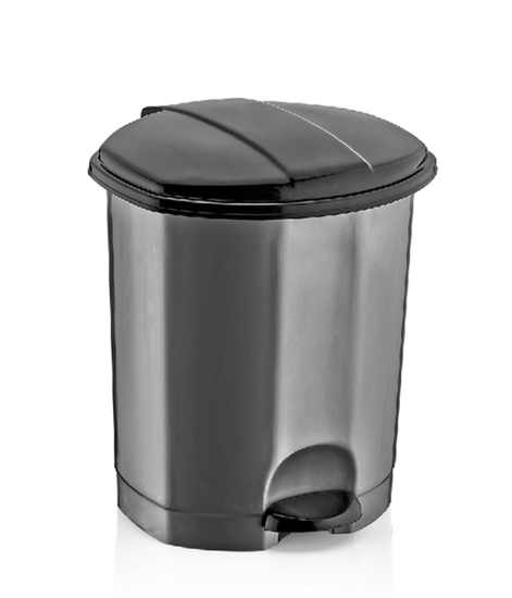 Изображение Контейнер для мусора с педалью CLEAN KEEPER 18 л, серо-черный