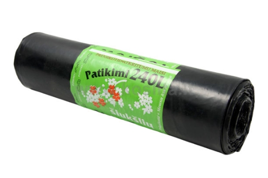 Šiukšlių maišai PLASTA 240 l, 5 vnt paveikslėlis