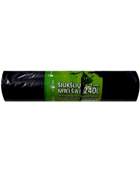 Picture of Black Garbage Bags 240 L, 5 pcs