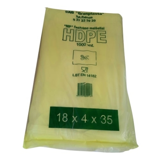 Изображение Пакеты HDPE 18x4x35, 1000 шт.