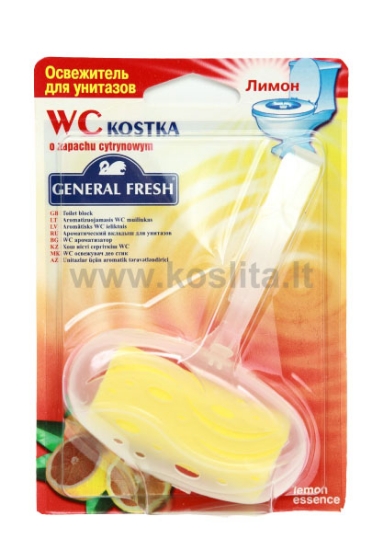 Изображение Сменный блок для унитаза GENERAL Fresh лимон, 40 г