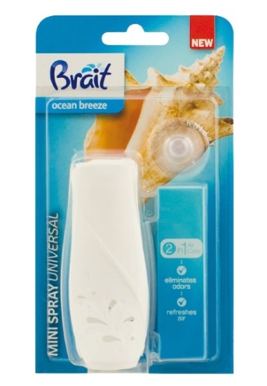 Изображение Освежитель воздуха с настенным держателем BRAIT Mini Ocean Breeze, 10 мл