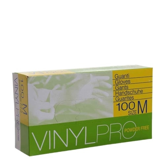 Изображение Виниловые перчатки без пудры VINYL-PRO M ESVS, 100 шт