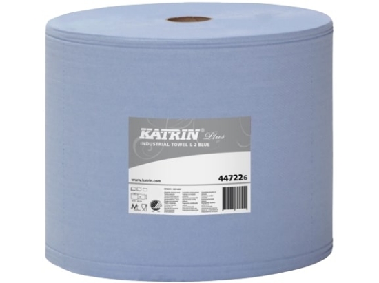 Изображение Промышленные бумажные полотенца KATRIN L2 44722, синие, 2 шт