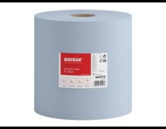 Изображение Промышленное бумажное полотенце KATRIN 44557 2 слоя, 187,5 м, синее, 1 шт