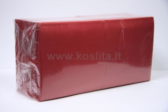 Изображение Бумажные салфетки LENEK 24×24 см, 1 слой, красные, 400 шт