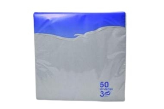 Picture of Paper Table Napkins LENEK 33×33 cm, 3 Ply, Grey, 50 pcs