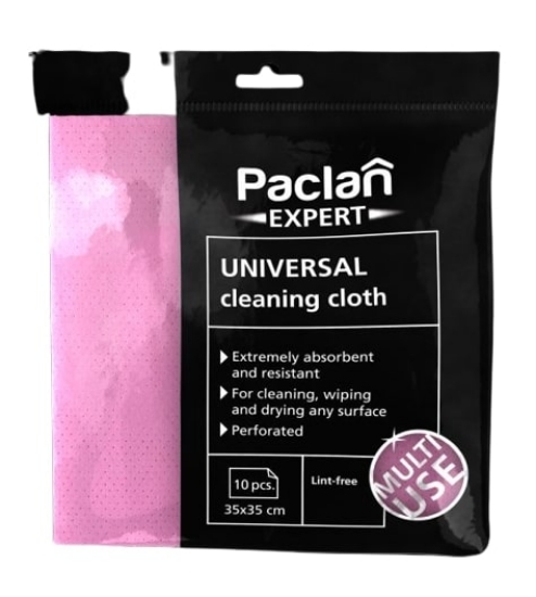 Изображение Универсальные салфетки PACLAN Expert 35×35 см, перфорированные, 10 шт