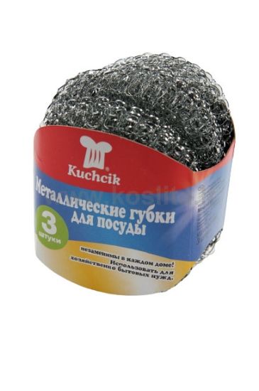 Изображение Металлические мочалки KUCHCIK, 3 шт