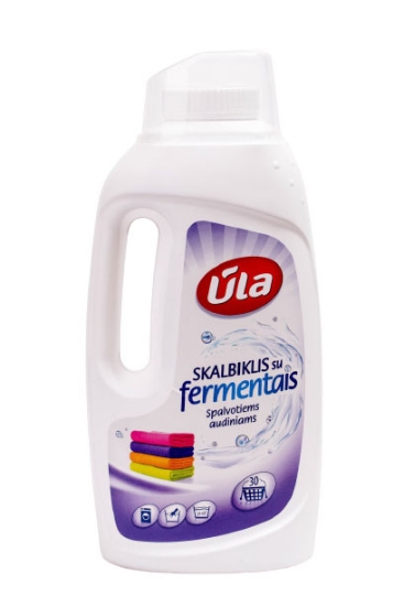 Изображение Средство для стирки ŪLA с ферментами для цветных тканей, 1,5 л