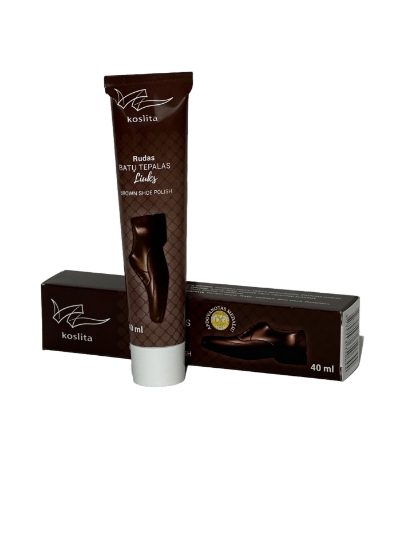 Изображение Крем для обуви LIUKS коричневый, в коробке, 40 мл