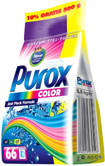 Изображение СТИРАЛЬНЫЙ ПОРОШОК PUROX COLOR 5,5 КГ