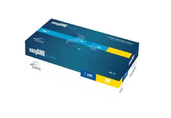 Изображение ПЕРЧАТКИ НИТРИЛОВЫЕ НЕОПУДРЕННЫЕ M N100 EASYCARE СИНИЕ