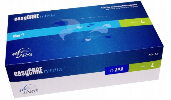 Изображение ПЕРЧАТКИ НИТРИЛОВЫЕ НЕОПУДРЕННЫЕ L N100 EASYCARE СИНИЕ