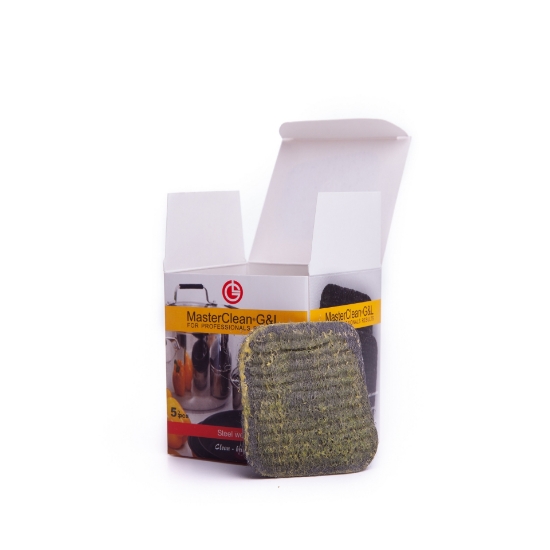 Изображение MASTER CLEAN G&L МЕТАЛЛИЧЕСКИЕ СКРАБЫ С МОЮЩИМ СРЕДСТВОМ 5 ШТ.