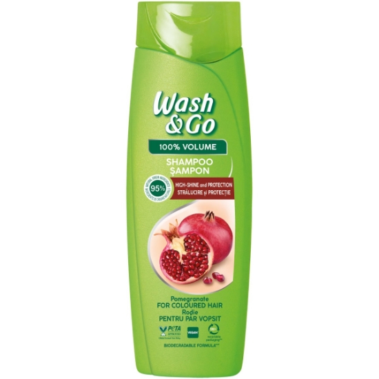 ŠAMPŪNAS WASH AND GO DAŽYTIEMS PLAUKAMS 360 ML paveikslėlis