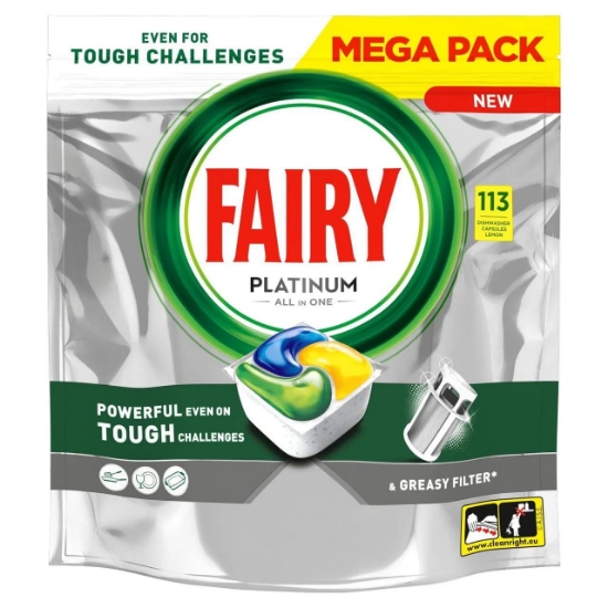 Picture of DISHWASHER CAPSULES FAIRY PLATINIUM LEMON 113 PCS