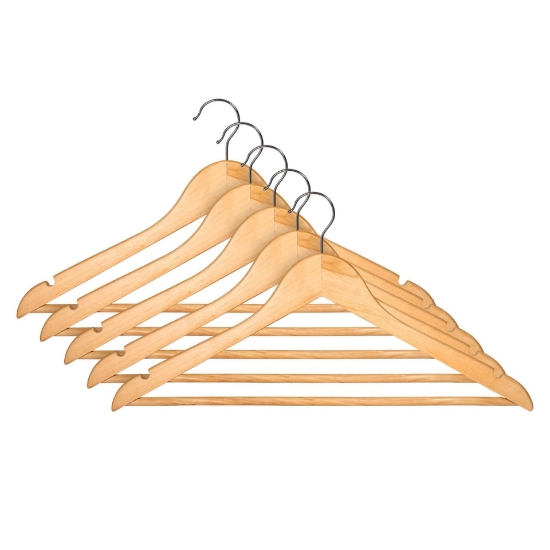 Изображение ДЕРЕВЯННАЯ ПОДВЕСКА ДЛЯ СВЕТИЛЬНИКОВ С ПОПЕРЕЧНОЙ ПЕРЕКЛАДИНОЙ 5 ШТ.