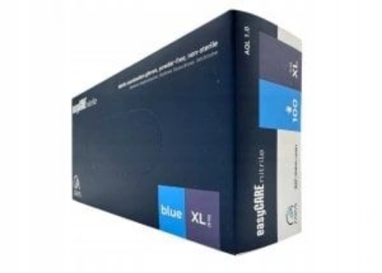 Изображение ПЕРЧАТКИ НИТРИЛОВЫЕ НЕОПУДРЕННЫЕ XL N100 EASYCARE СИНИЕ