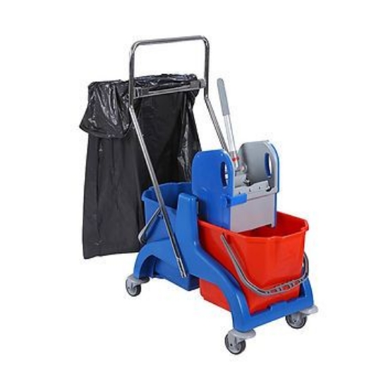 Изображение ТЕЛЕЖКА 2x25 Л С ДРЕЛЬЮ И ДЕРЖАТЕЛЕМ ДЛЯ МЕШКОВ