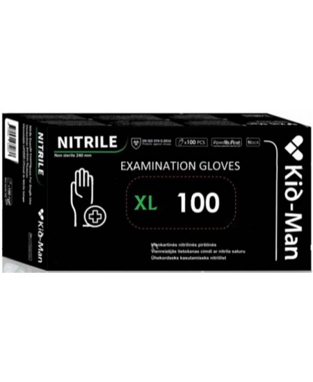 Picture of Nitrilines pirštines XL, juodos, 100 vnt