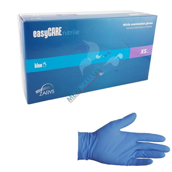 Изображение Nitrilines pirštines be pudros EASYCARE XS, melynos, 100 vnt