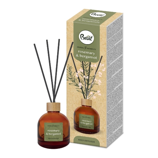 Изображение Kvapnios lazdeles BRAIT HERBAL MOMENTS ROSEMARY&BERGAMOT, 100 ml