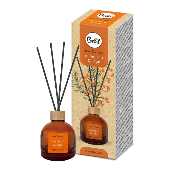 Изображение Kvapnios lazdeles BRAIT HERBAL MOMENTS MANDARIN&SAGE, 100 ml