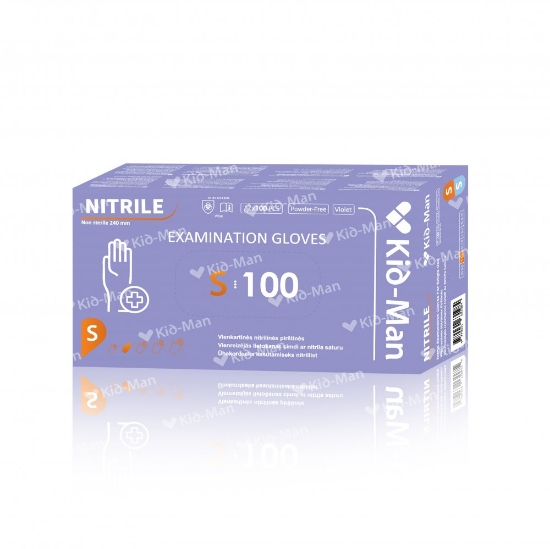 Picture of Nitrilines pirštines S, 100 vnt