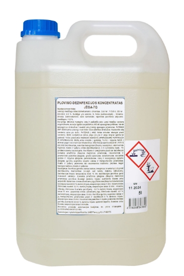 Изображение Концентрат для мойки и дезинфекции JĖGA-7Q, 5 l