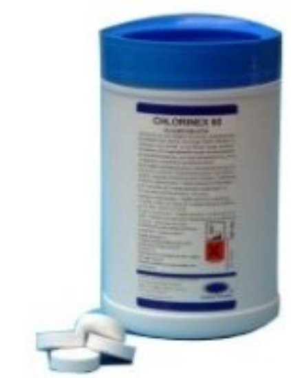 Изображение ТАБЛЕТКИ ХЛОРА CHEMI - PHARM CHLORINEX-60 1КГ