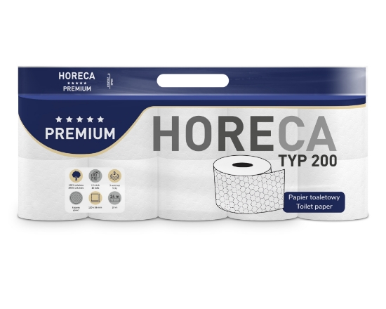 Изображение Tualetinis popierius HORECA PREMIUM 3 sl. (rul./24 m), 10 vnt